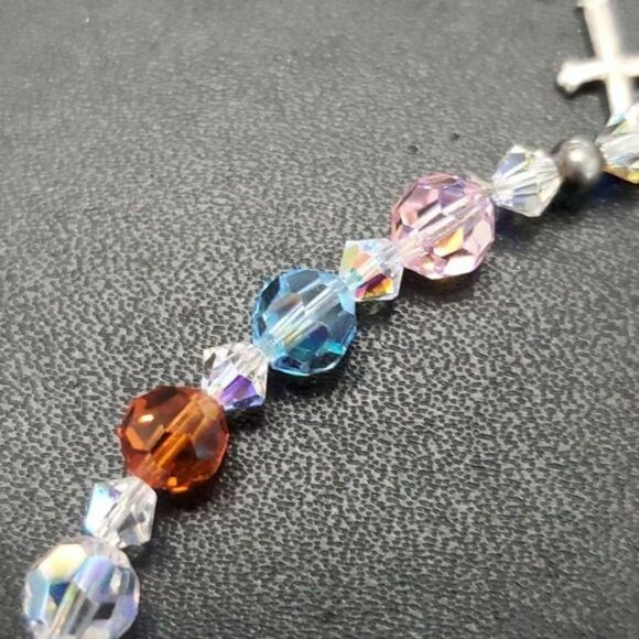 *Sale* Multi colored crystal bracelet - Picture 4 of 12